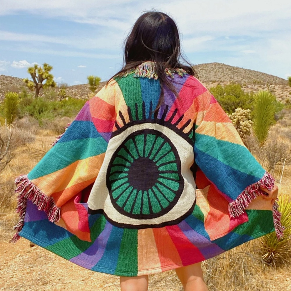 Miracle Eye Rainbow Eye Blanket Robe